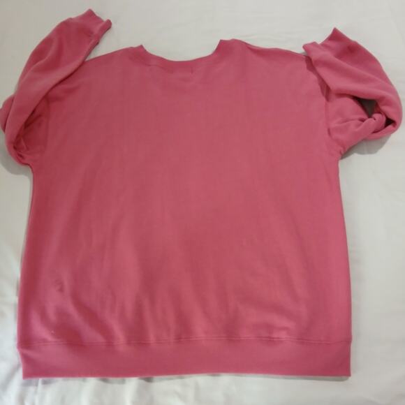 Originality Dry Goods Women's Medium Rose Pink Sweatshirt Cotton/Poly Blend - Picture 4 of 9